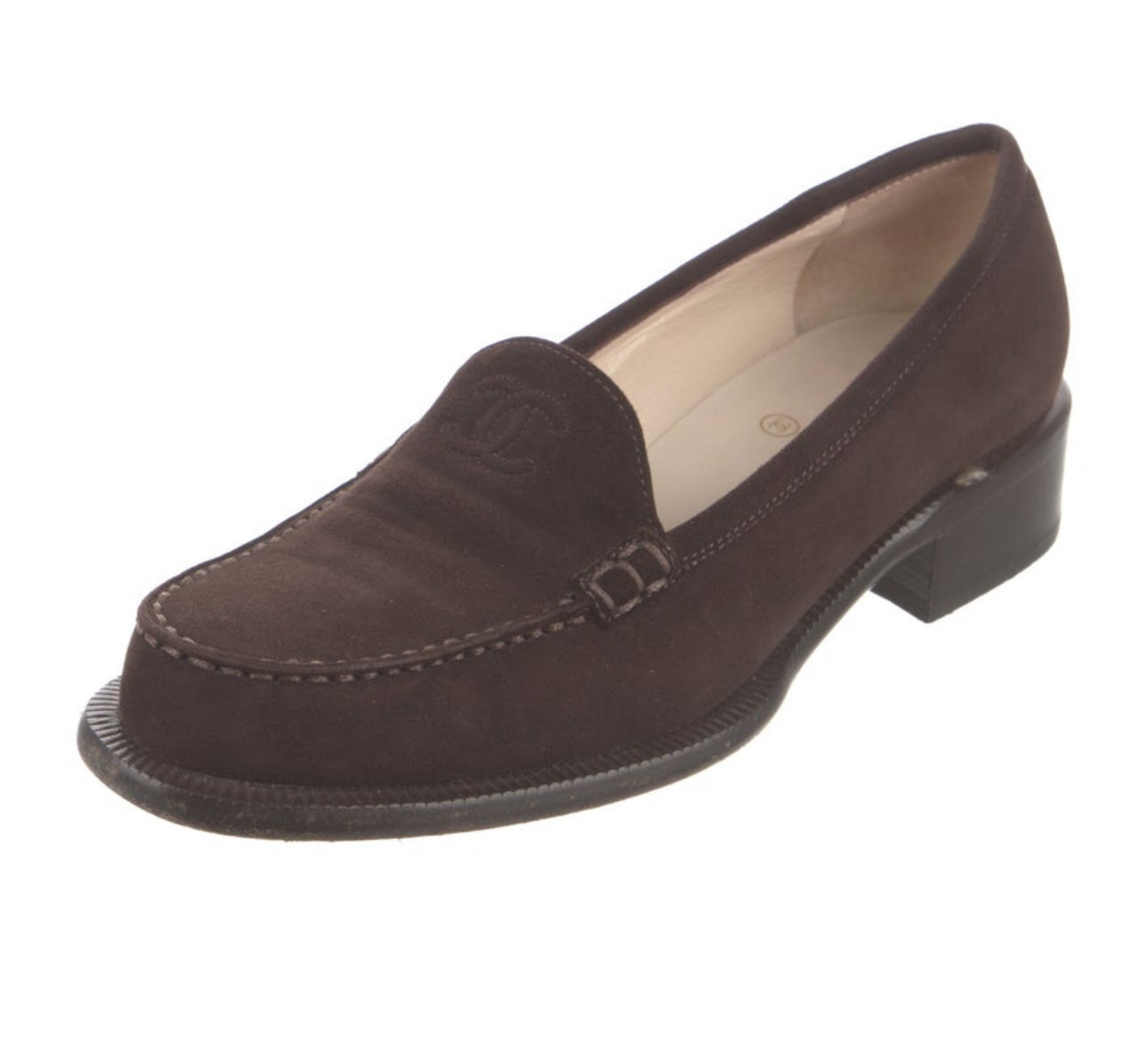 Chanel brown loafer 37