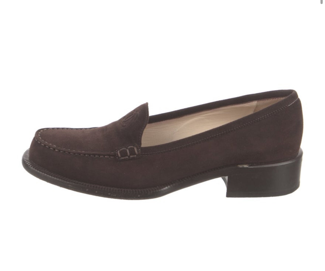 Chanel brown loafer 37