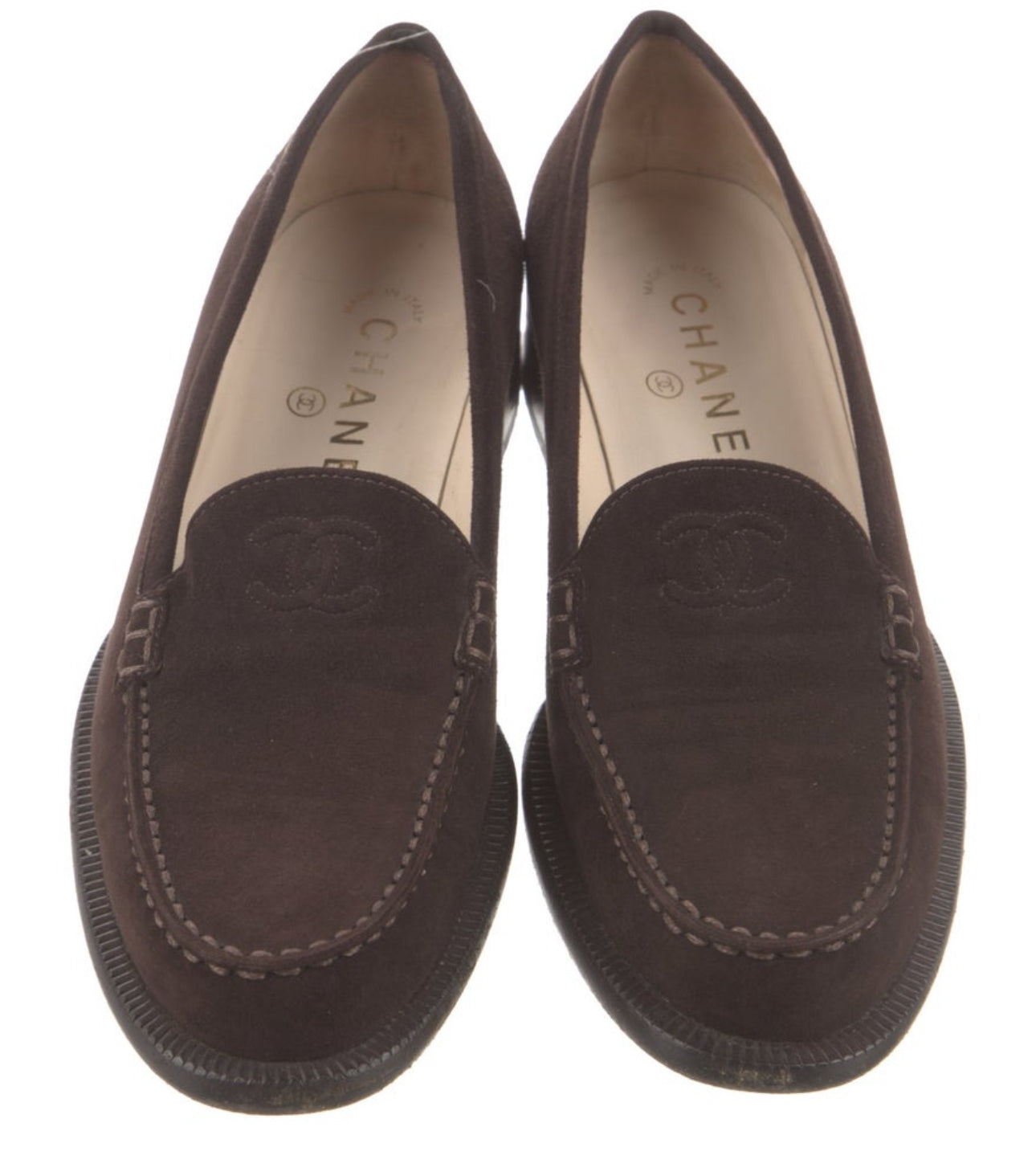 Chanel brown loafer 37